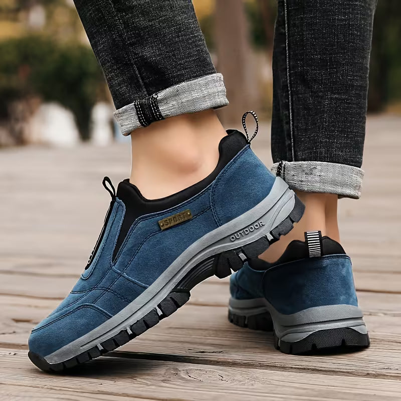 Outdoorowe buty ortopedyczne poprawiające równowagę oraz wspierające zdrowie kręgosłupa i stawów seniorów, odpowiednie dla kobiet i mężczyzn