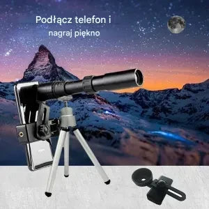 10–300× Zoom HD przenośny, wysokowydajny teleskop do obserwacji na duże odległości, specjalnie zaprojektowany do oglądania ciał niebieskich i gwiazdozbiorów