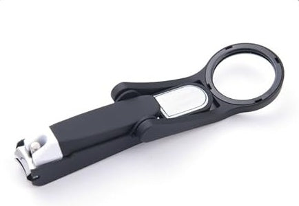 Obcinacz do paznokci z lupą 🔍 – dla seniorów, bez rozpryskujących się odłamków ✂️, zdrowe i bezpieczne użytkowanie