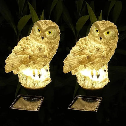 Oświetlenie solarne do ogrodu na trawnik 🌿 | Zewnętrzne oświetlenie solarne na ścieżki, odporne IP65, w kształcie sowy 🦉✨