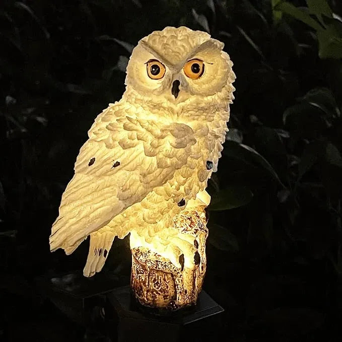Oświetlenie solarne do ogrodu na trawnik 🌿 | Zewnętrzne oświetlenie solarne na ścieżki, odporne IP65, w kształcie sowy 🦉✨