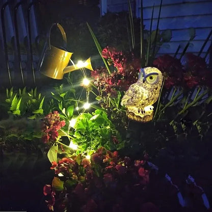 Oświetlenie solarne do ogrodu na trawnik 🌿 | Zewnętrzne oświetlenie solarne na ścieżki, odporne IP65, w kształcie sowy 🦉✨