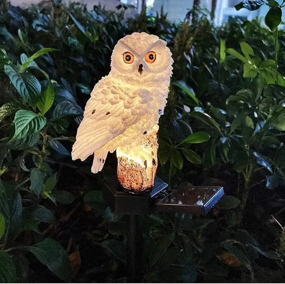 Oświetlenie solarne do ogrodu na trawnik 🌿 | Zewnętrzne oświetlenie solarne na ścieżki, odporne IP65, w kształcie sowy 🦉✨