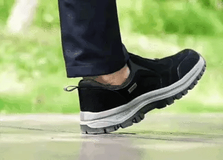 Outdoorowe buty ortopedyczne poprawiające równowagę oraz wspierające zdrowie kręgosłupa i stawów seniorów, odpowiednie dla kobiet i mężczyzn
