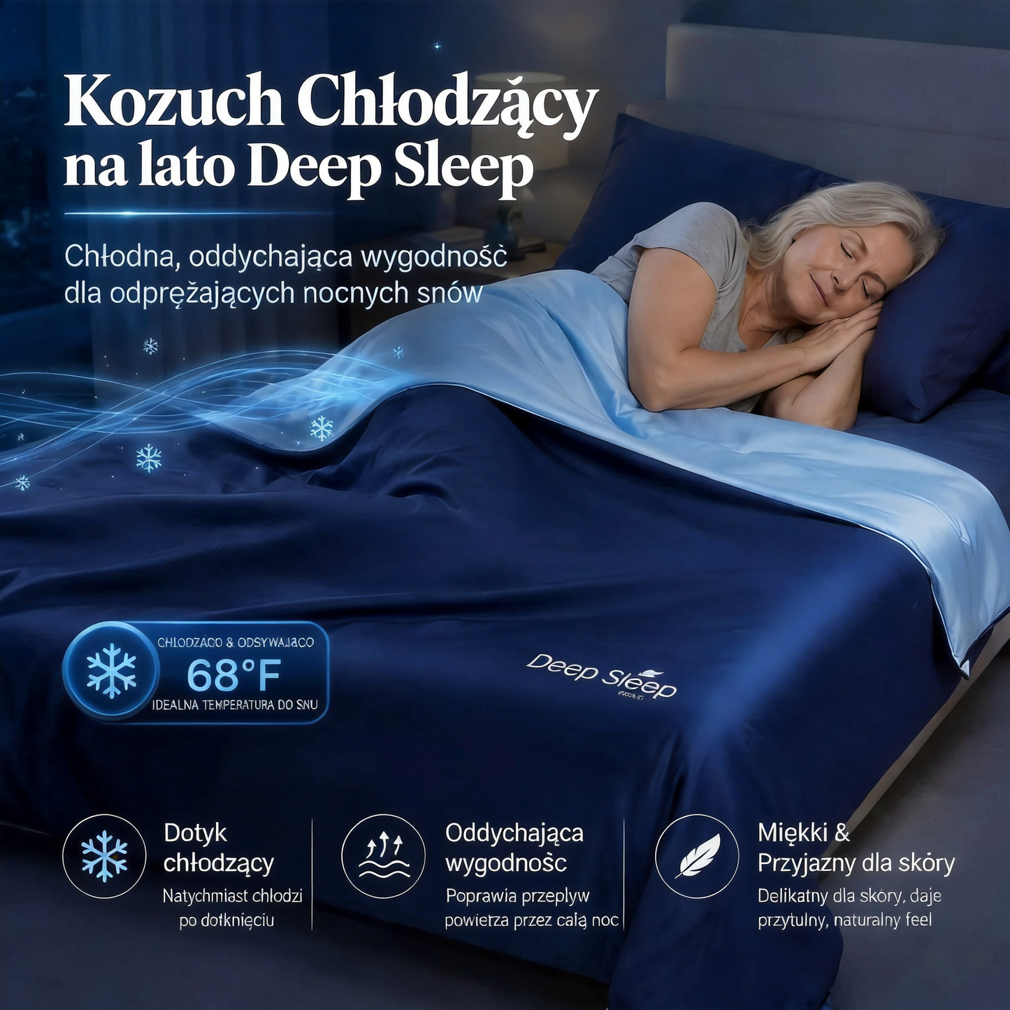 Kołdra do głębokiego snu – letni chłodzący koc