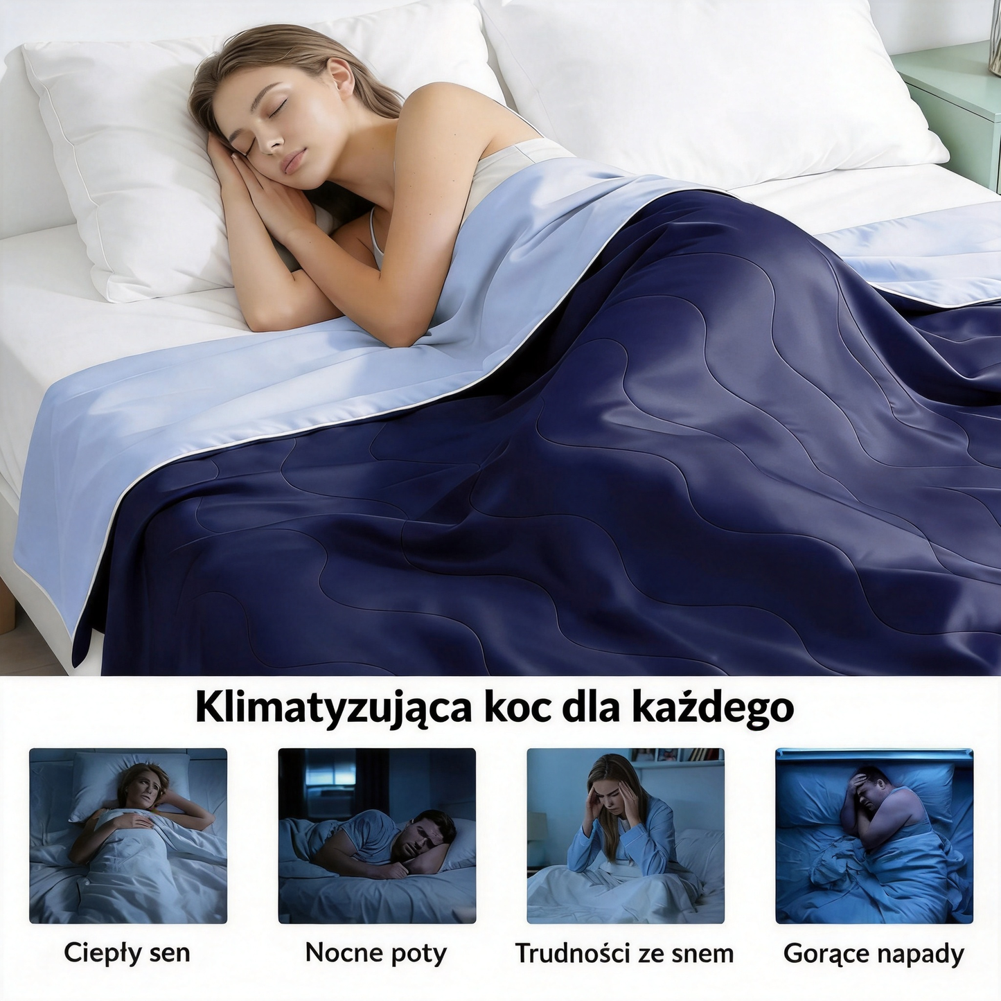 Kołdra do głębokiego snu – letni chłodzący koc