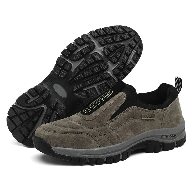 Outdoorowe buty ortopedyczne poprawiające równowagę oraz wspierające zdrowie kręgosłupa i stawów seniorów, odpowiednie dla kobiet i mężczyzn