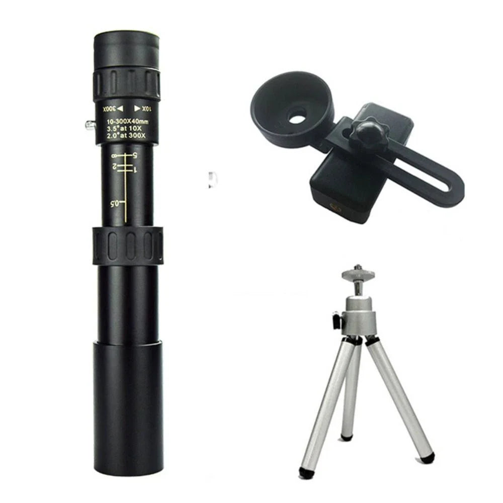 10–300× Zoom HD przenośny, wysokowydajny teleskop do obserwacji na duże odległości, specjalnie zaprojektowany do oglądania ciał niebieskich i gwiazdozbiorów